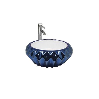 China YY8496R-1 Oval Ceramic Wash Basin Art Lavatory Balcony for sale