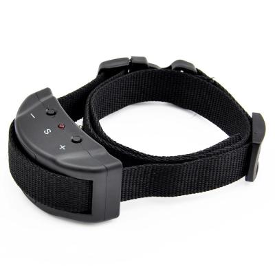 China 2021 Viable New No Bark Electric Shock Vibration Bark Control Collar For Dog Anti Bark Dog Training Voice Control Collar for sale