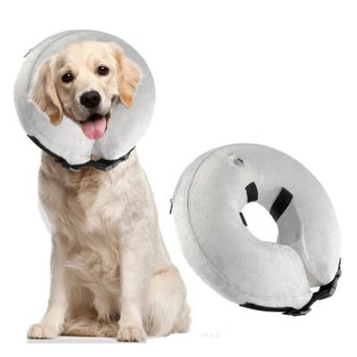 China Sustainable Recovery Collar Pet Pampers Elizabethan Inflatable E-Collar Dog For Cats And Dogs U Shaped Pillow for sale