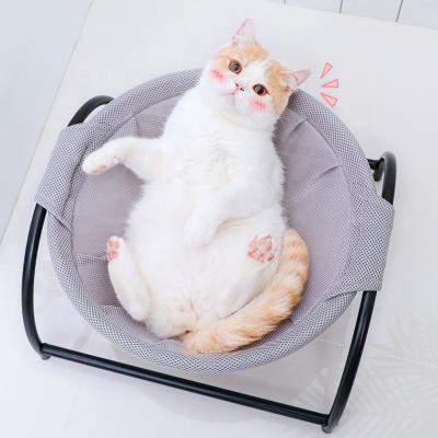 China Manufacturer Cat Furniture Elevated Metal Portable Viable Chair Hanging Seat Cat Bed Cat Hammock for sale