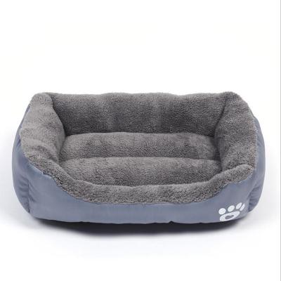 China Custom Factory Wholesale Travel Pet Nest Bed Cats And Dogs Bed Rectangle Candy Color Bestselling Pet Bed for sale