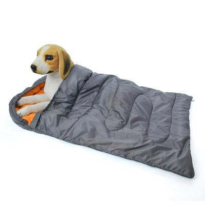 China Viable All Season Travel Portable Polyester Waterproof Warm Outdoor Dog Sleeping Bag With Compression Sack for sale