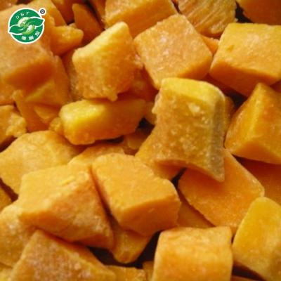 China Hot Selling Bulk Frozen Butternut Squash IQF Yellow Pumpkin Diced for sale