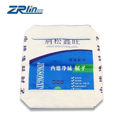 China China Manufacturer Moisture Proof Woven Polypropylene Laminated Tubular Valve Bag For 20kg 25kg Square Sack Cement Sack Putty Bottom Bag for sale