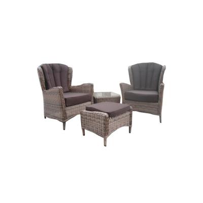 China Cheap modern custom rattan outdoor furniture double garden patio time furniture patio lounger sofa set for living room sofa set for sale