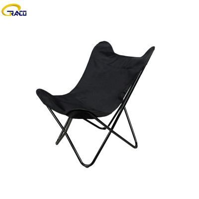 China Outdoor Hot Sale Patio Outdoor Furniture Cotton Fabric Butterfly Chair for sale