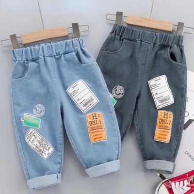 China Pants 2022 New Spring Kids Jeans Boys Girls Fashion Holes Jeans Kids Jeans For Boys Casual Denim Pants Toddler Gaiters for sale