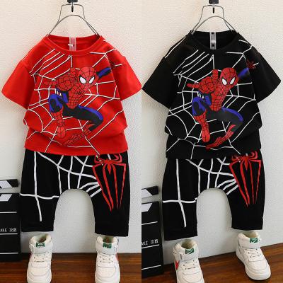 China 100% Cotton Cartoon Boys Summer Clothing Suit Children's Cartoon T-shirt + Shorts PAJAMAS Children's Clothing Pajamas Suit for sale