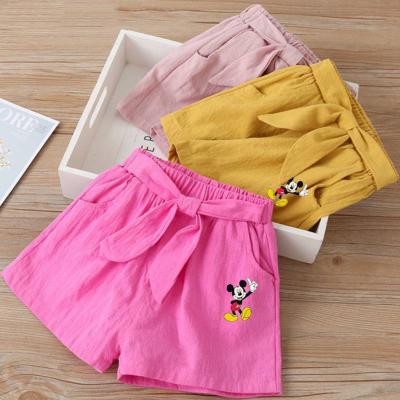 China Shorts Summer Baby Clothes Denim Color Pure Cotton Mini Thin Cartoon Cute Children's Skirt Casual Pants For 2-7 Years for sale