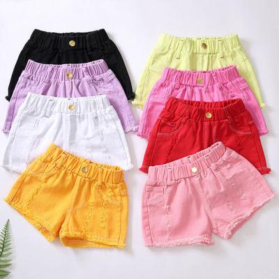 China 2022 new summer thin thin casual pants girls shorts hot denim pants western style ripped casual pants girls fashion denim shorts for sale