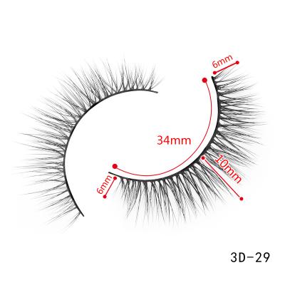 China Wholesale 25mm 3d Eyelashes 3d False Mink Lashes Good Quality Natural False Eyelashes for sale