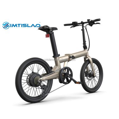 China Hot Selling Aluminum Alloy 350W 48V 14inch Folding Electric Bicycle Motor ebike 7 High Speed ​​Gear for sale