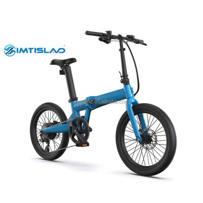 China Aluminum alloy easy folding electric bicycle motor ebike 7 high speed gear for sale