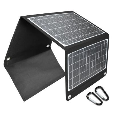 China 22w Monocrystalline Solar Charger Outdoor Camping Usb Output Solar Panel Foldable Plug & Play Solar System NO for sale