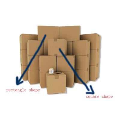 China High Quality Recycled Materials China Wholesale Cardboard Corrugated Paper Moving Boxes For Packaging for sale