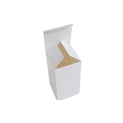 China Recyclable Retail Simple Plain White Paper Kraft Box Insert Cosmetic Packaging Box for sale