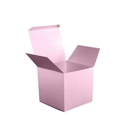 China Recycled Materials Cube Paper Cardboard Custom Small Folding Gift Boxes For Party Favors for sale