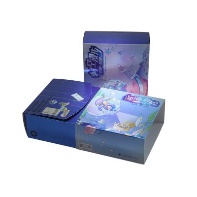 China Custom Natural Laser Shine Spot Recycled Cardboard Board Game Toy Materials Child Gift Paper Package Drawer Box UV Recycled Box for sale