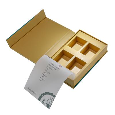 China Recycled Materials Own Logo Gift Box Paperboard Packaging Soft Touch OEM Customized Magnet Box Gold Color Hardcover Book Gift Boxes for sale