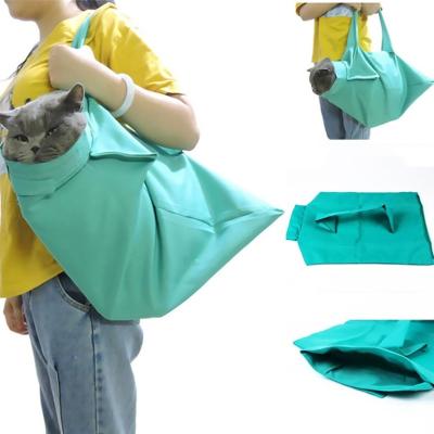 China Breathable Foldable Pet Carrier Bag Carrier Travel Cats Carrier Shoulder Bag For Small Pet Outdoor Travel Bag for sale