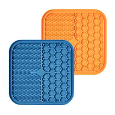 China Factory Smart Dog Sucker Pad Pet Stored Peanut Lick Mat For Dog Bathing Distraction Pad On Wall Feeding Tool for sale