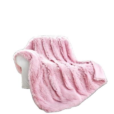 China Super soft plush anti-pilling fur blanket long hair throw fur bed luxury luxury luxury bed for winter luxury luxray blankets for sale