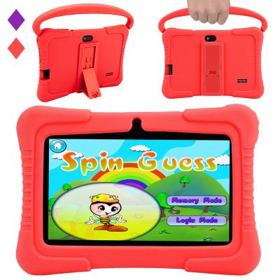 China Android Educational Tablet For Kids Tablets 7 Inch 1024*600TN/IPS Screen Kids Educational Tablet With Silicone Case for sale