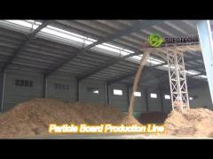 particle board multi-openings production line with capacity of 110~500 m³ /day