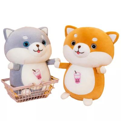 China Eco-friendly Material Hot Selling Cut Animal Stuffed Plush Toys Shiba Inu Mantou Doll Dog Plush Toys for sale