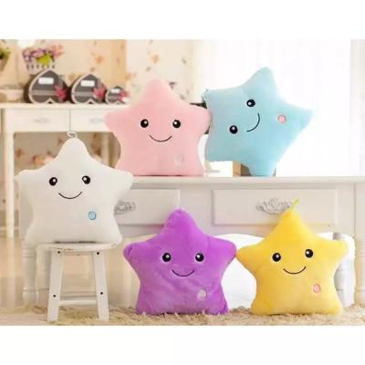 China Amazon Eco-Friendly Material Hot Selling Customized Wholesale Creative Glitter Star LED Night Light Plush Stuffed Glowing Led Light Toys 2022 for sale