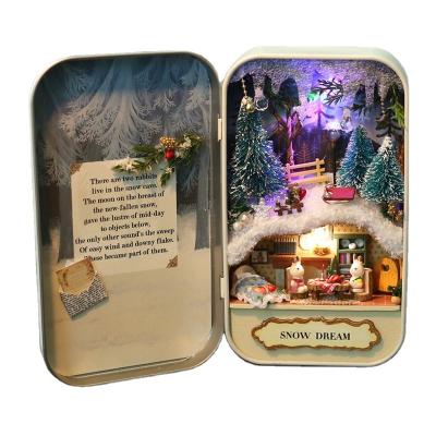 China Eco-friendly Children's Toys Handmade Puzzles Building Models Tin Boxes Miniature Birthday Gifts Toys for sale