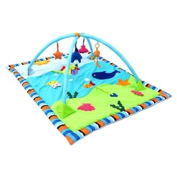 China Toddler Folding Toy Crawling Mat Gym Mat Play Storage Plush Play Mat Baby Non-slip Educational Care Game for sale