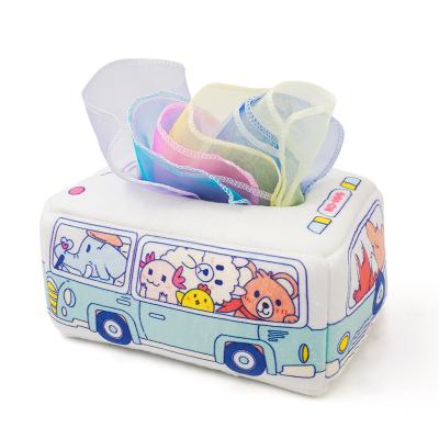 China The New Baby Tear Paper Towel Border Box, Extraction Paper Toy First Sensory Education Comfort Toy Baby ZJ0002 for sale