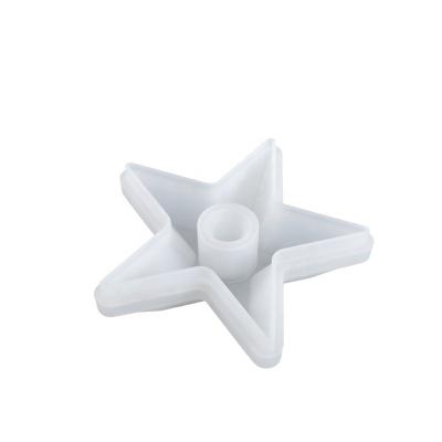 China Three-Dimensional Five-pointed Star DIY Drop Glue Aromatherapy Viable Crystal Candle Holder Mold for sale