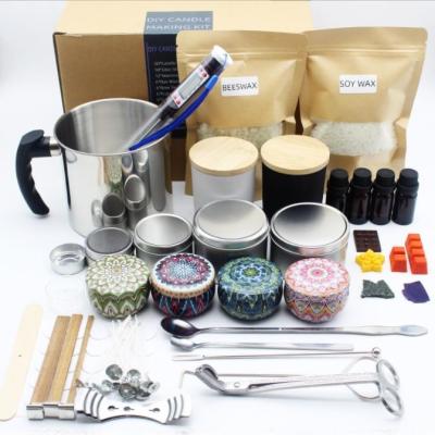 China Viable Hot Selling Christmas Gifts Handmade BESGEN Amazon Aromatherapy Diffuser Smokeless Candle Making Kit for sale