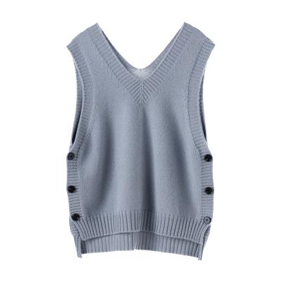 China 2021 Fashion High Quality New Color Winter Vintage Sweater Vest Shrink-proof Optional Women for sale