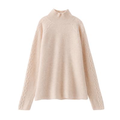 China Fashion Blast Shrinkproof Comfort Bespoke 100% Sheer Goat Cashmere Sweater Women for sale