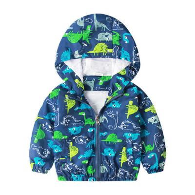 China 2021 raincoats new style spring and autumn printed anorak for boys for sale