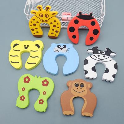 China Child Protect High Quality Cartoon Kids Finger Protect EVA Lock Safety Guard Door Stopper Holder for sale