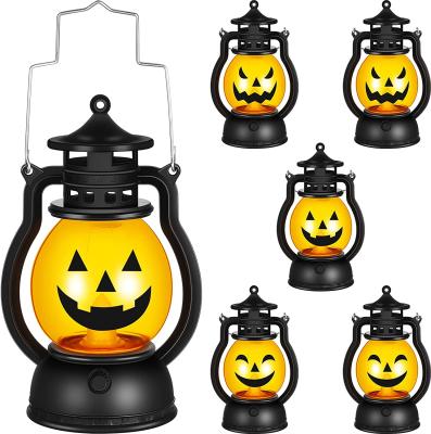 China String Halloween Pumpkin Lamp Mini Candle Lantern Fall Decor Light Pumpkin Lantern Led Night Light With Battery for sale