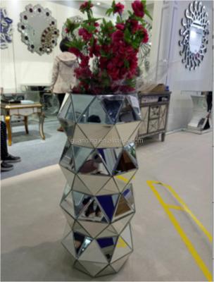 China Large Home Decorative Floor Mirrored Vase Decorative for sale