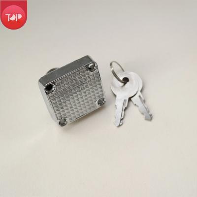 China TOP-338 Drawer Square Drawer Lock With Invisible Cabinet Drawer Lock Iron Key Zinc Alloy Material for sale