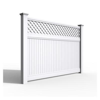 China High Quality Easily Assembled PVC Vinyl Plastic Privacy Fence Fence White Plastic Fence Panels Outdoor Anti Climb Security Privacy Panels for sale