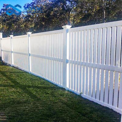 China Easily Assembled PVC Material Explosive Decorative White Fence For Swimming Pool Garden Safe Cheap Grate Barriers for sale