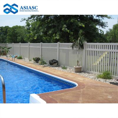 China Summer Hot Selling Easily Assembled White PVC Waterproof Removable Swimming Pool Barrier With Cheap Price for sale