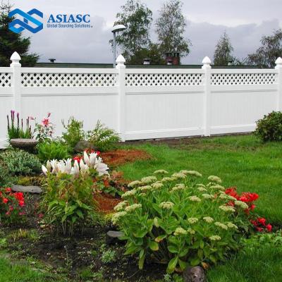 China Easily Assembled Small Barriers of High Quality Hard White PVC Material for DIY Decorative Gardens Swimming Pool Safety Fence for sale