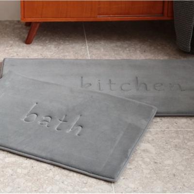 China Winter Washable Anti Slip Embossed Kitchen Bat Mat for sale