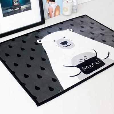 China Cartoon Kitchen Floor Mat Washable Drying Set for sale