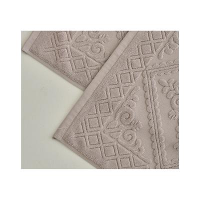 China Double Price Antimicrobial Cheap Skin Cotton Floor Mat Towel Bathroom Non Slip Friendly Floor Side Mats for sale