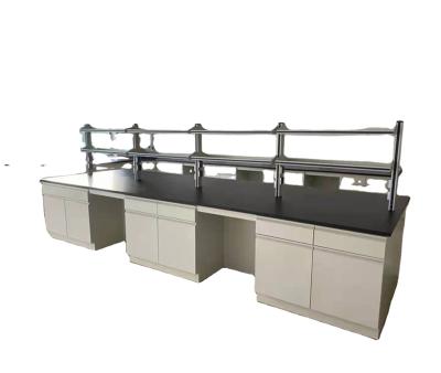 China Contemporary Qualified Steel Lab Furniture Island Table With Drawers CE Approved School Lab Furniture for sale